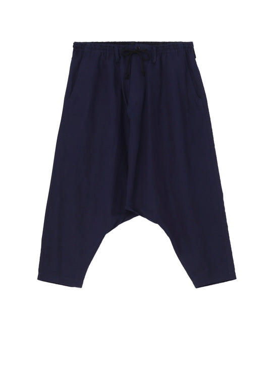 INDIGO DYEING COTTON LINEN SAROUEL PANTS