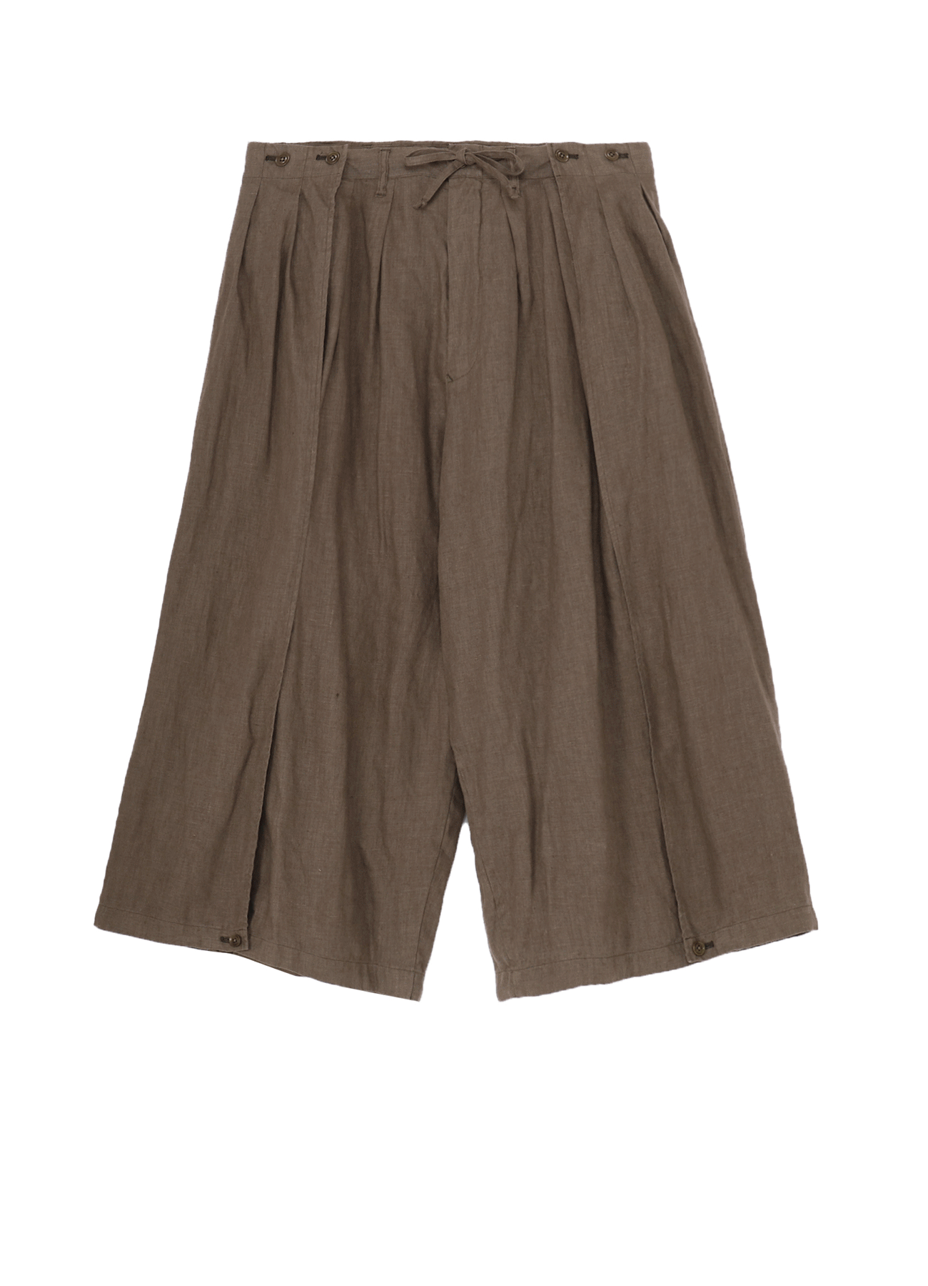 GARMENT DYE FLAX BOTH SIDES WRAP PANTS THE SHOP YOHJI YAMAMOTO garment-dye-flax-both-sides-wrap-pants-the-shop-yohji-yamamoto