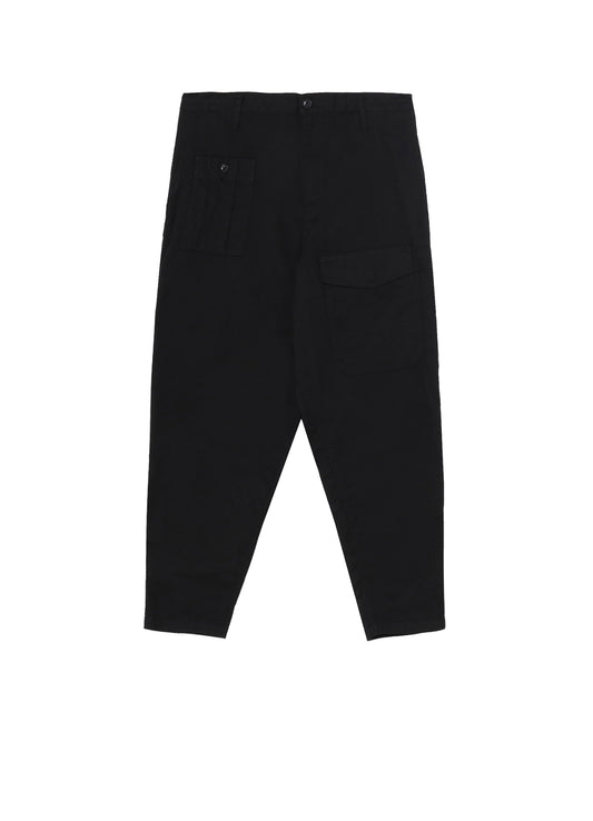 BLACK SCANDAL OXFORD NO-TUCK WAIST STRING WORK PANTS