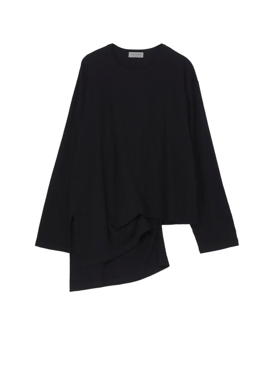 DIORAMA JERSEY ASYMMETRY HEM LONG SLEEVE T