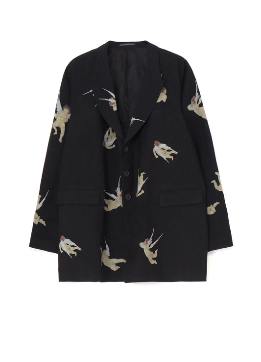 ANGEL PATTERN DOUBLE FRONT JACKET