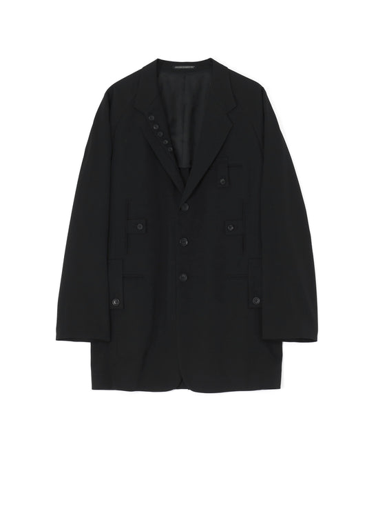 GABARDINE I-LAPEL BUTTON 5PK JKT