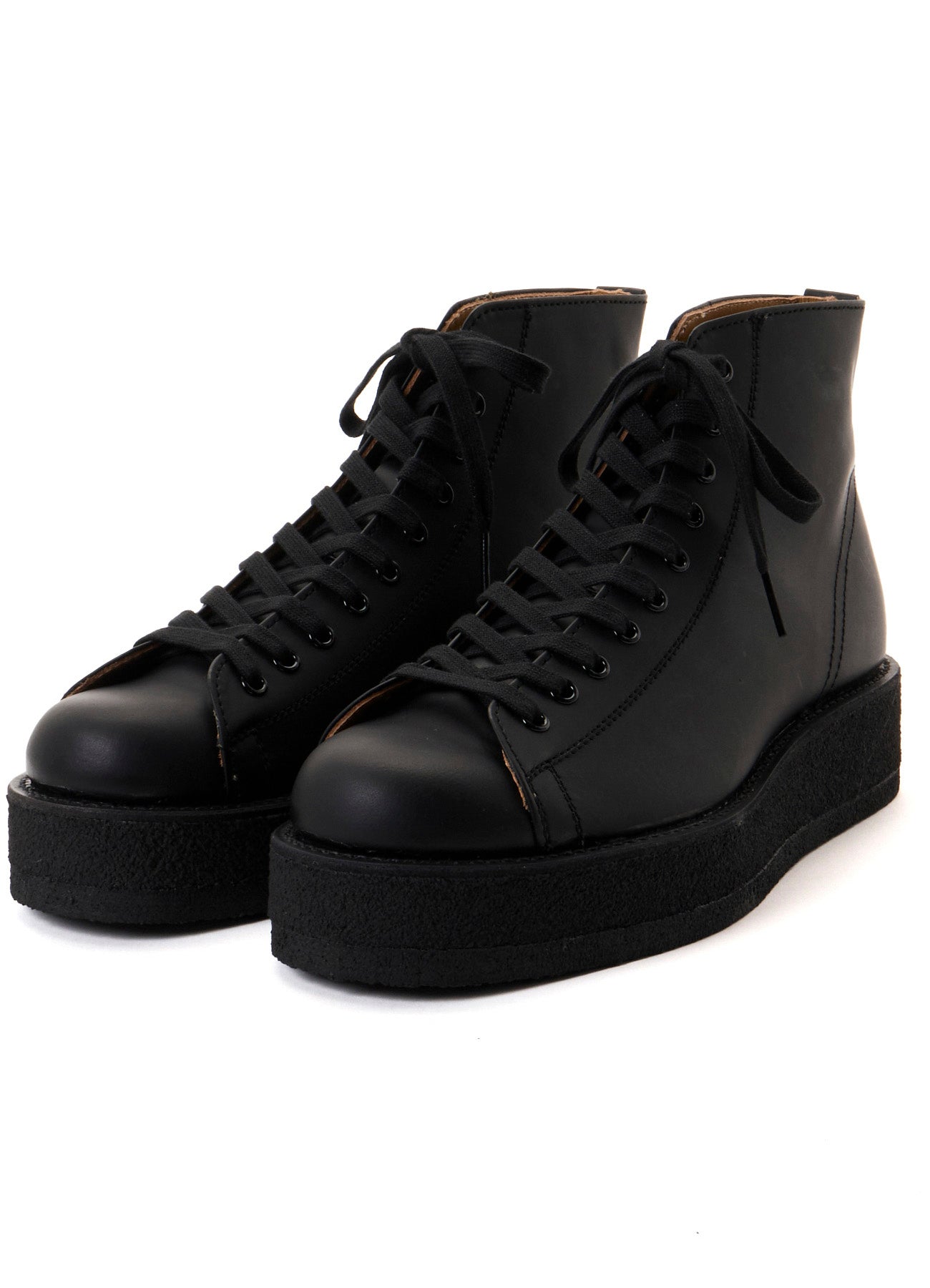 MAT GLASS LEATHER DEMI BOOTS – THE SHOP YOHJI YAMAMOTO