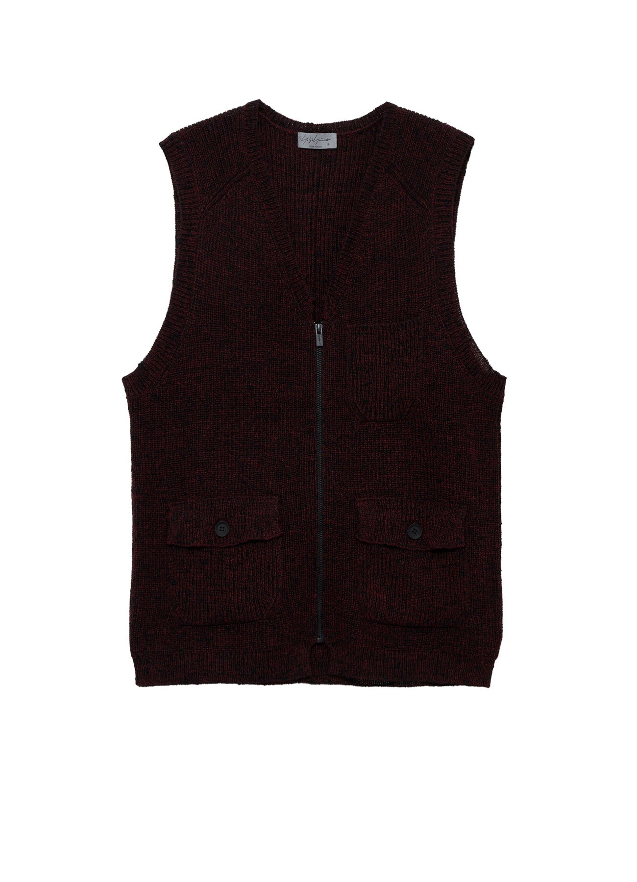 PARALLELED HALF CARDIGAN POCKET DETAIL ZIP VEST – THE SHOP YOHJI
