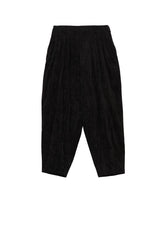 C/RY CORDUROY PIGMENT WASHED 20TUCKS HEM PANTS