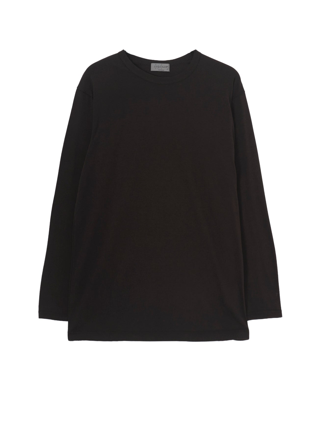 SOFT SINGLE JERSEY ROUND NECK LS TEE – THE SHOP YOHJI YAMAMOTO