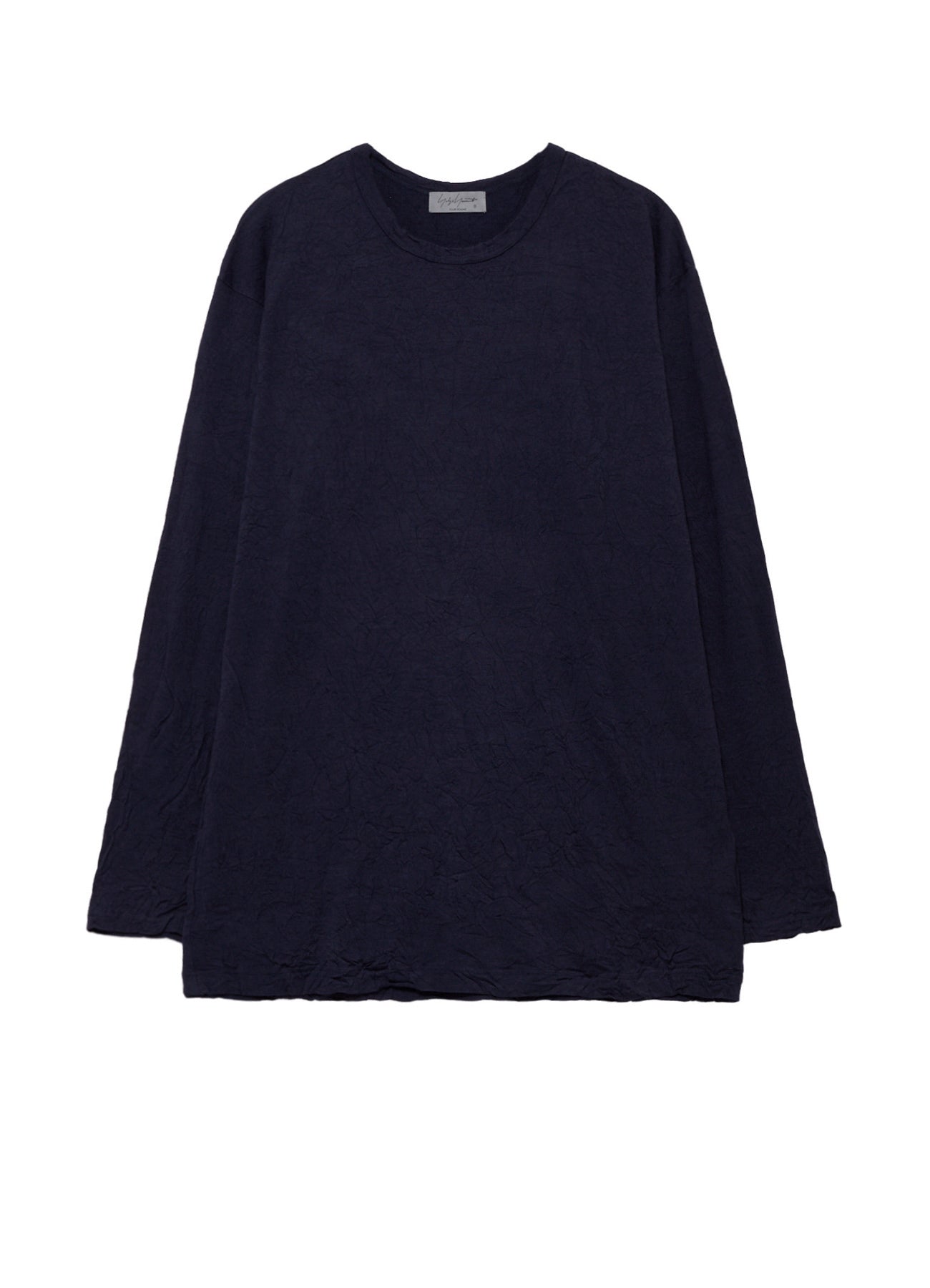 Yohji Yamamoto ドライバーズニット フルジップ ウール100% 100S WOOL SINGLE JERSEY ROUND NECK LONG SLV T – THE SHOP YOHJI