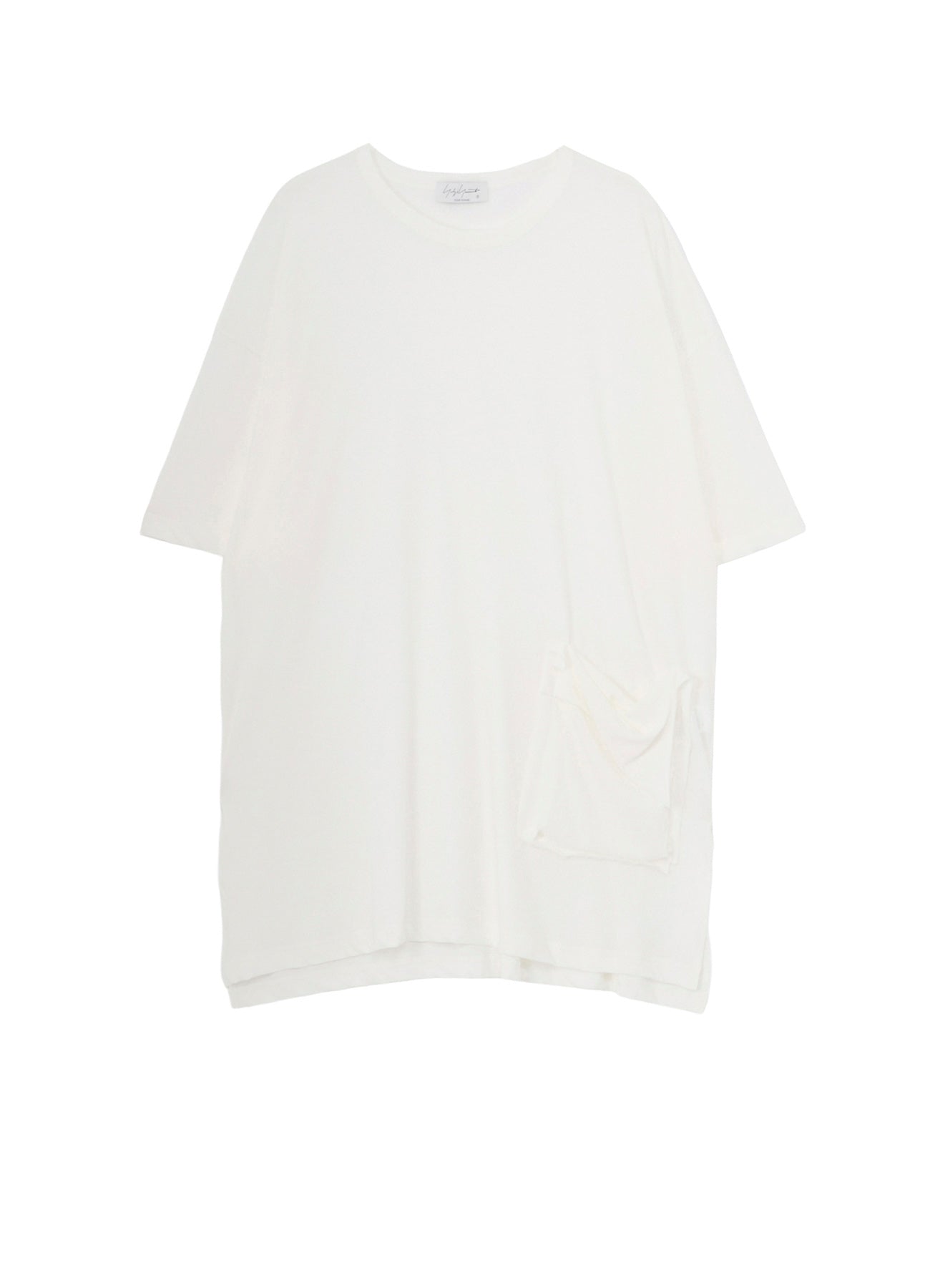 HARD TWISTED SINGLE JERSEY POCKET SIDE SLIT SHORT SLEEVE T – THE