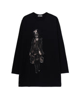 COTTON SINGLE JERSEY SIDE SLIT LONG SLEEVE PT