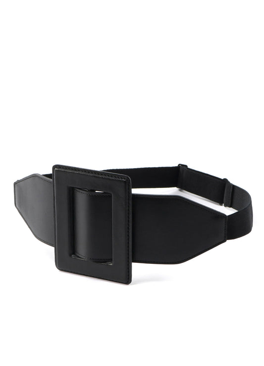 OILED SMOOTH LEATHER BUCKLE BELT