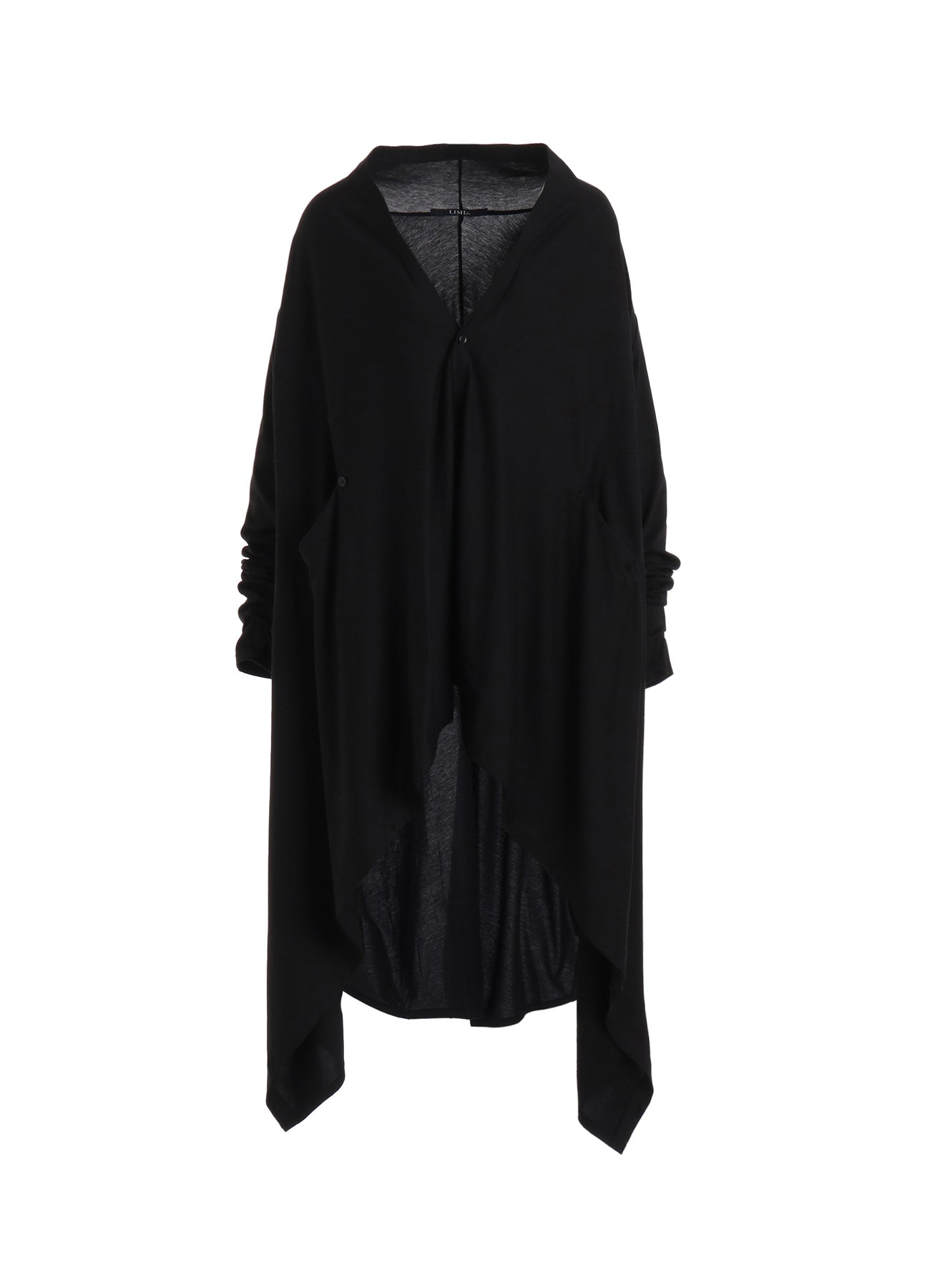 LYOCELL / COTTON JERSEY DRAPE LONG CARDIGAN – THE SHOP YOHJI YAMAMOTO