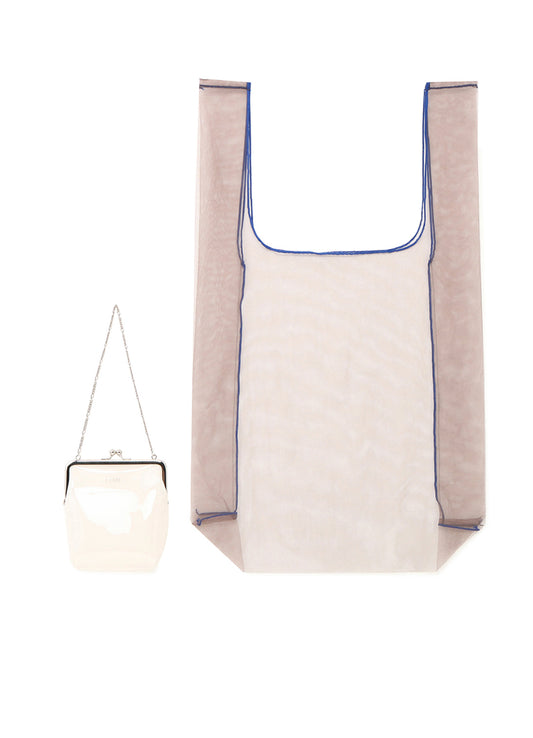 Tulle + PVC Combi Convenience Bag