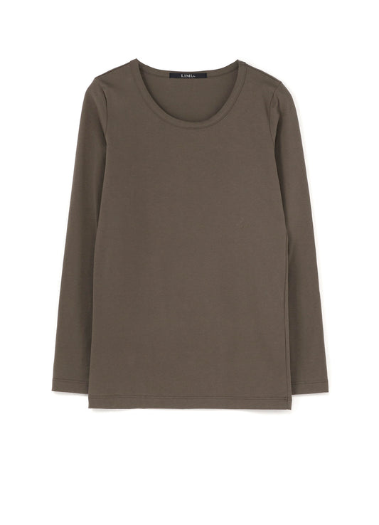 Cotton Colour Plain Stitch Basic Long Sleeve T