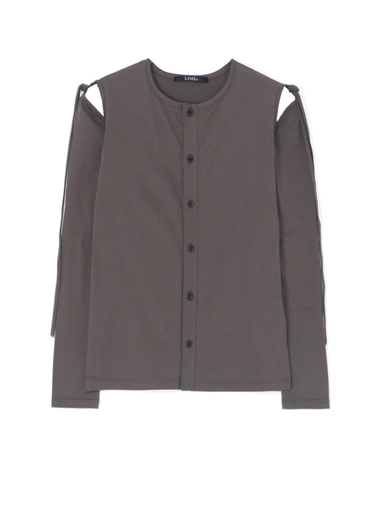 60/2 COTTON JERSEY TOP WITH SHOULDER RIBBON DETAILS