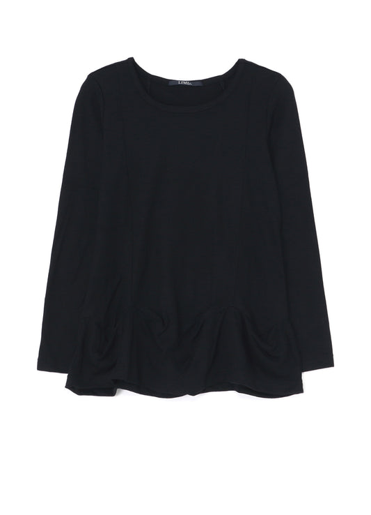 SOFT WOOL TOP WITH DARTS