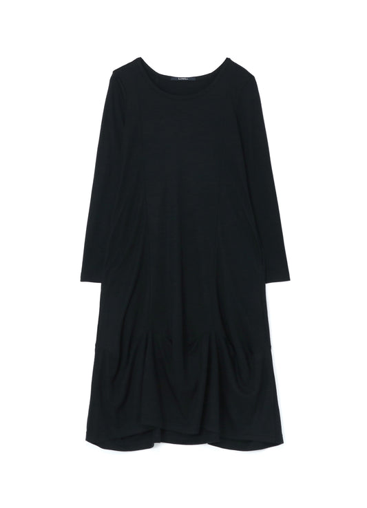 SOFT WOOL DRESS WITH DARTS