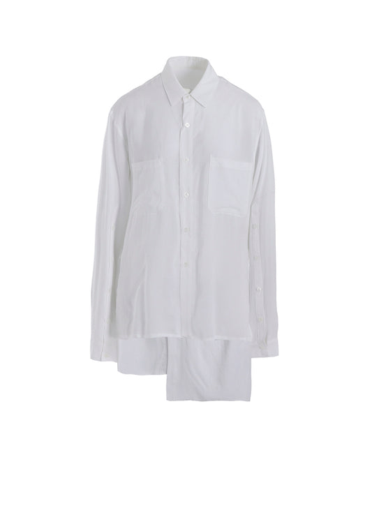 SOFT LAWN BACK SLIT SHIRT