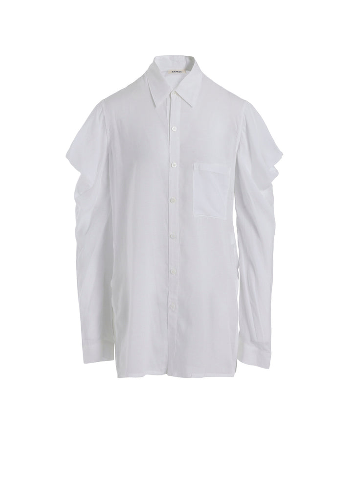 SOFT LAWN SHOULDER PUFF SHIRT