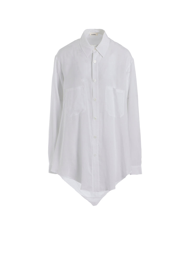 SOFT LAWN HEM PUFF SHIRT