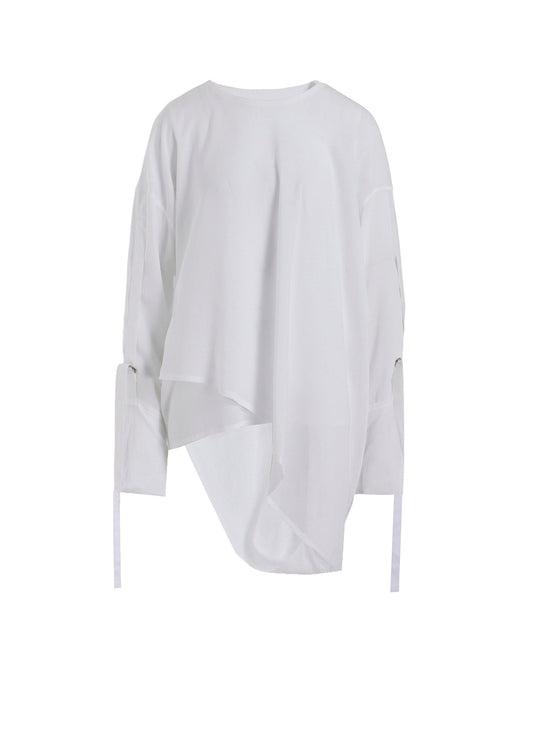 SOFT LAWN BLOUSE WITH D-RINGS