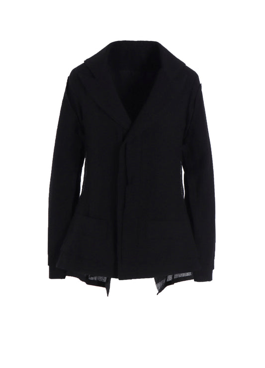 WOOL GAUZE LAYERED JACKET