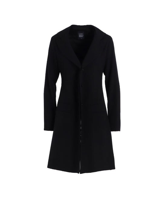 WOOL GABARDINE FRILLED JACKET
