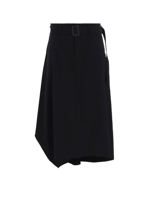 WOOL GABARDINE BOX SKIRT