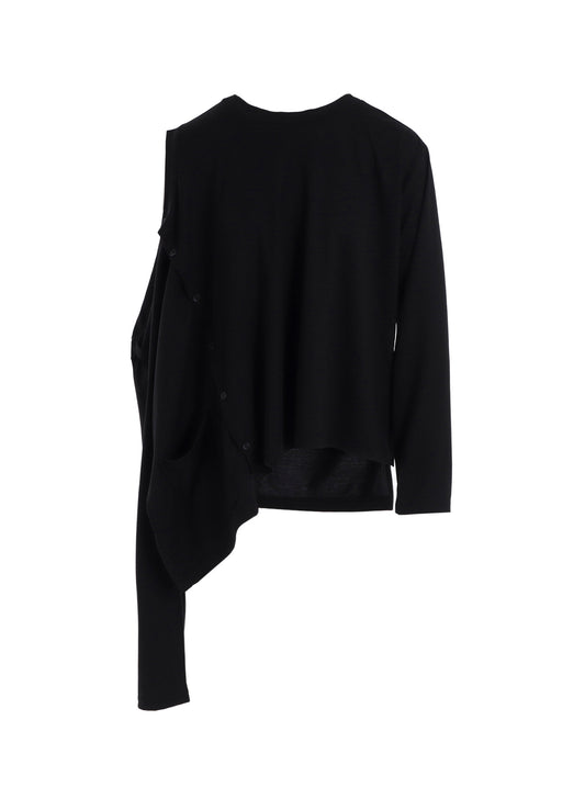 PLAIN STITCH 2WAY LONG SLEEVE T-SHIRT