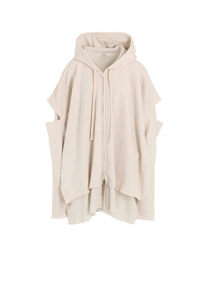 STAY TRUE PRINT LAYERED SHORT HOODIE