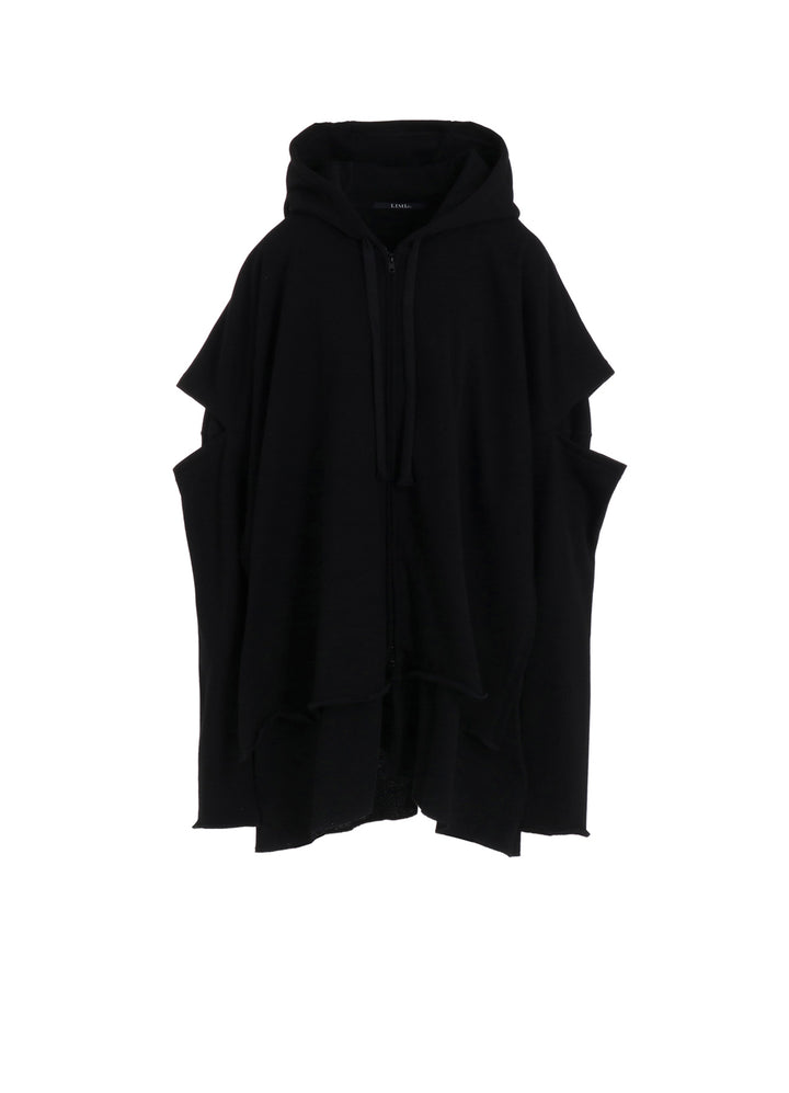 STAY TRUE PRINT LAYERED SHORT HOODIE