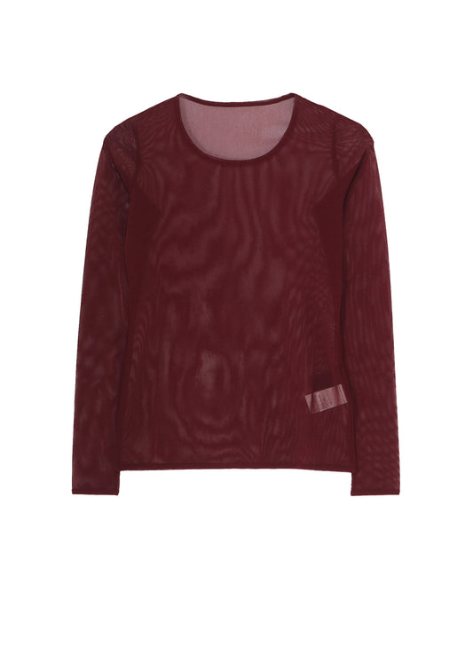 TULLE TIGHT LONG SLEEVE T-SHIRT