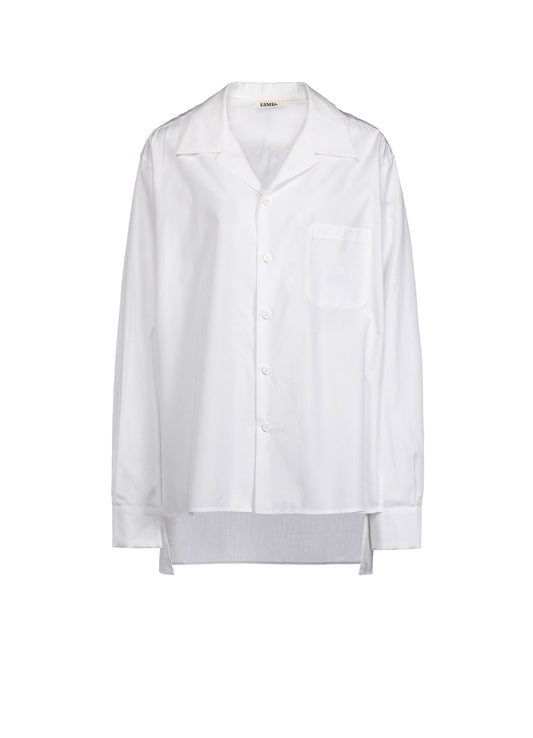 100/2 BROAD COTTON OPEN COLLAR SHIRT