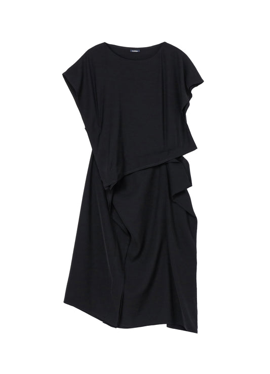 DOUBLE SATIN SQUARE PANNEL DRESS