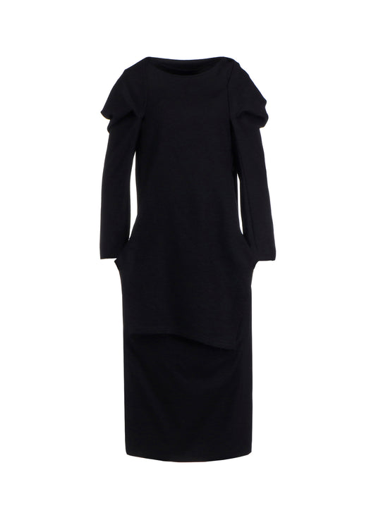 MILLING SERGE TUCKED SLV DRESS