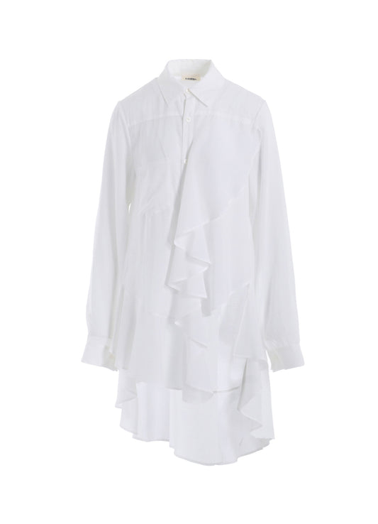 SOFT LAWN FRILL BLOUSE