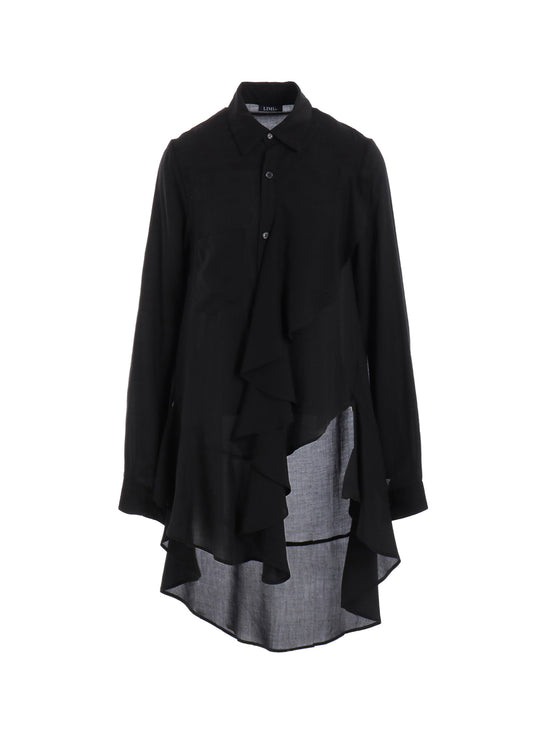 SOFT LAWN FRILL BLOUSE