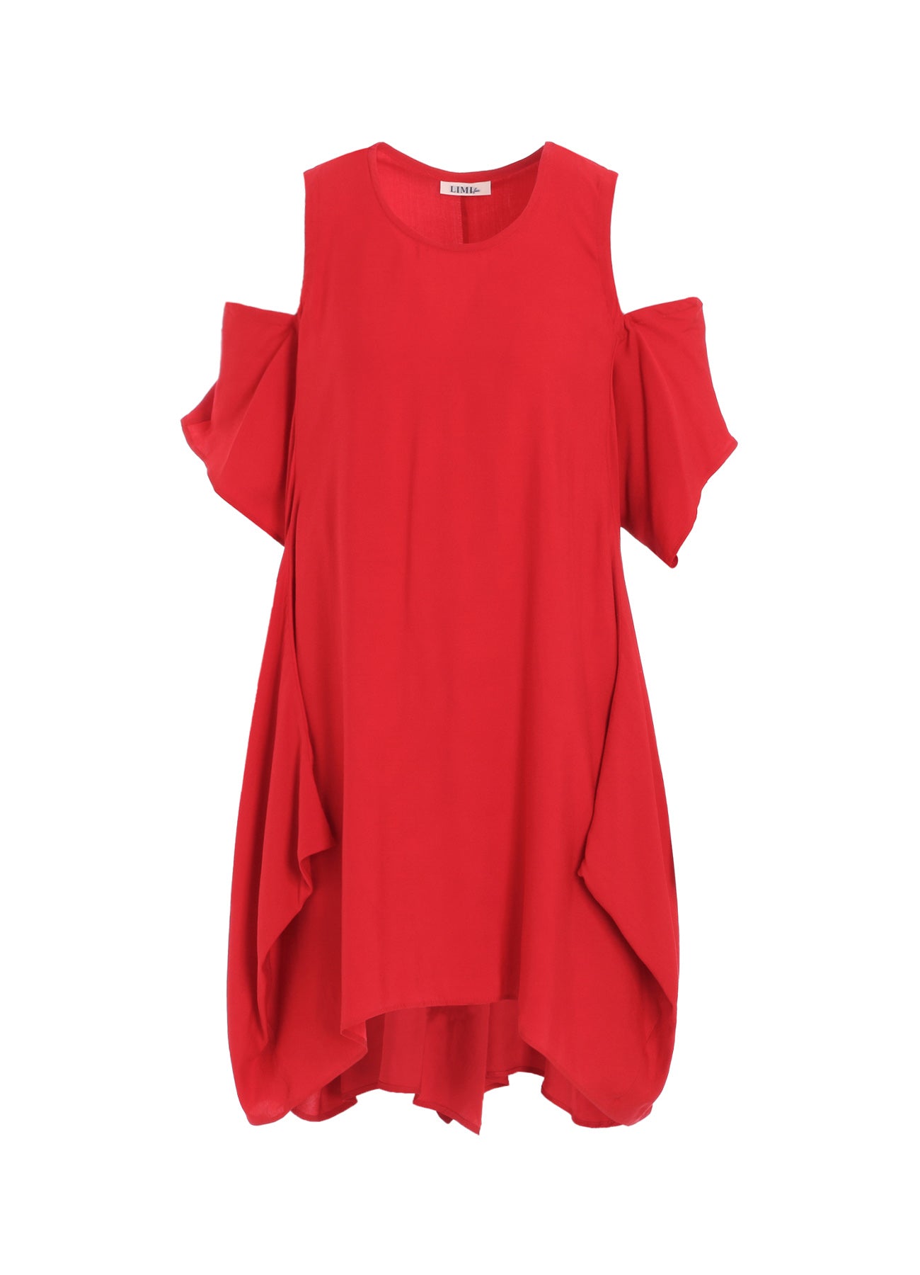 BACK SATIN CROSS OPEN SHOULDER BLOUSE – THE SHOP YOHJI YAMAMOTO