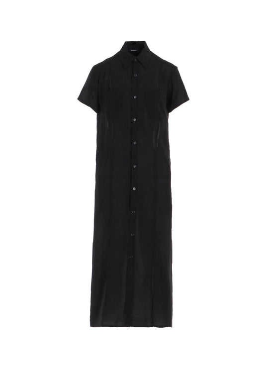 SOFT LAWN HALF SLEEVE SLIT DRESS