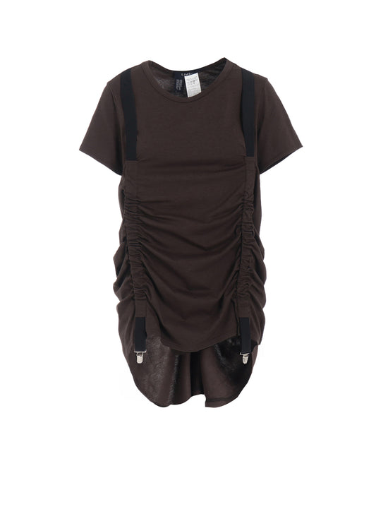 PLAIN STITCH SUSPENDER T-SHIRT
