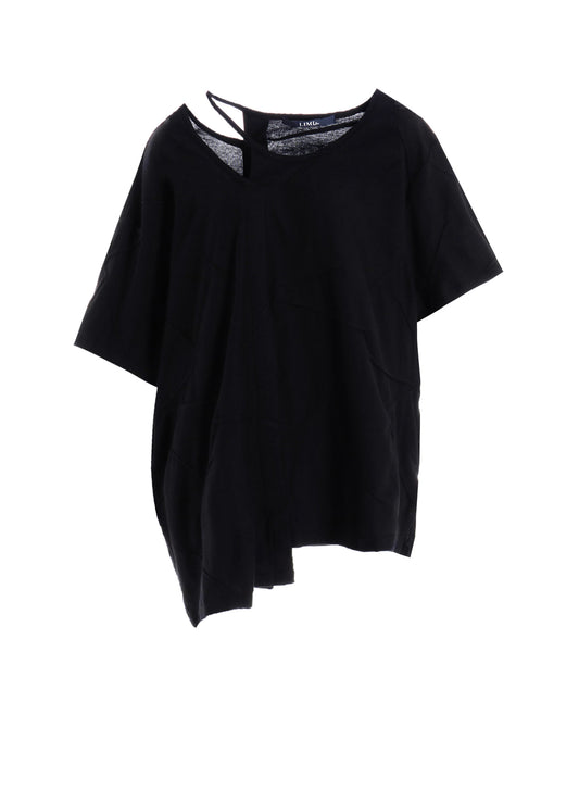 TUCK JACQUARD COMBINATION T-SHIRTS