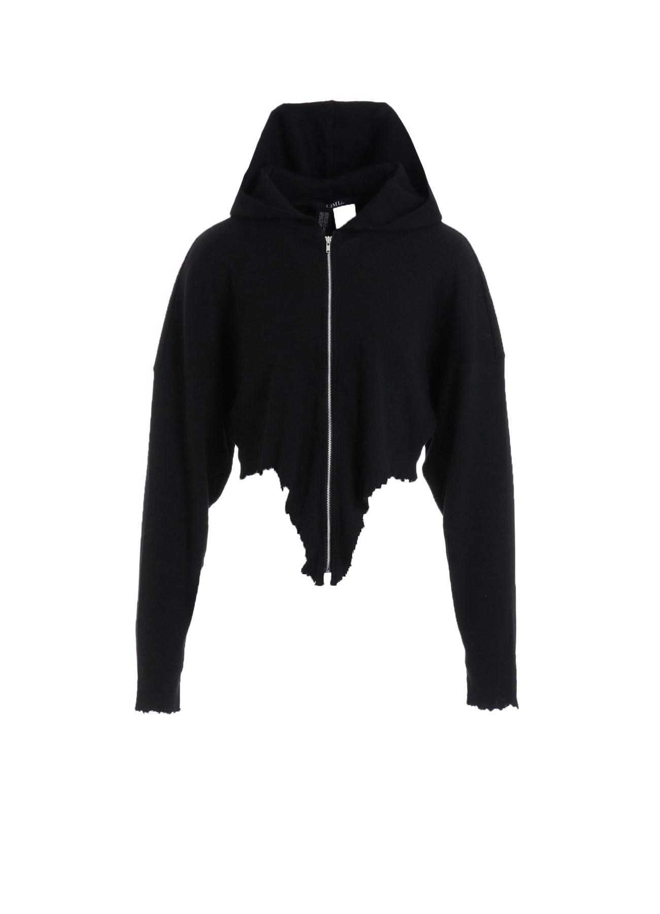 CRUSHED RIB STITCH CURVED HEM HOODIE – THE SHOP YOHJI YAMAMOTO