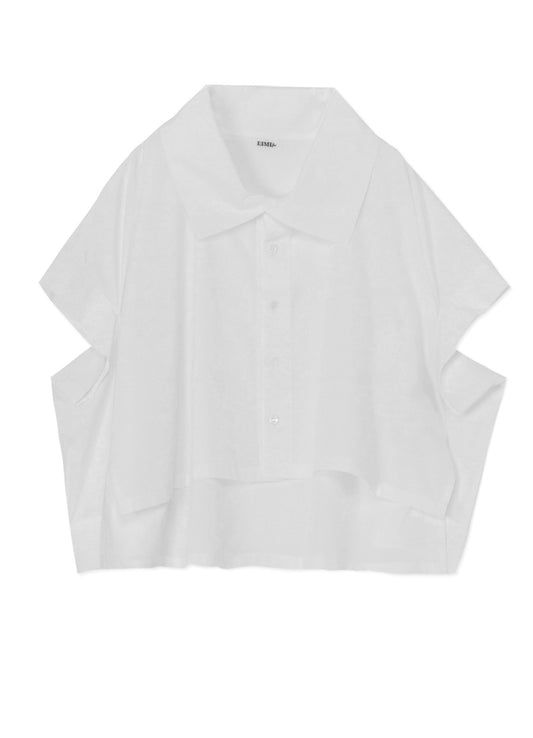 100/2 BROAD COTTON ELBOW SLIT SHIRT