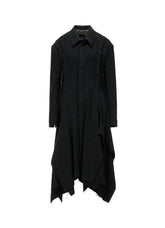 TOP DYED TWEED FLARED PANEL DRESS B