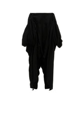 HIGH TWIST GABARDINE DRAPED PANTS