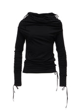 BIAS JERSEY GATHERED SLIM T