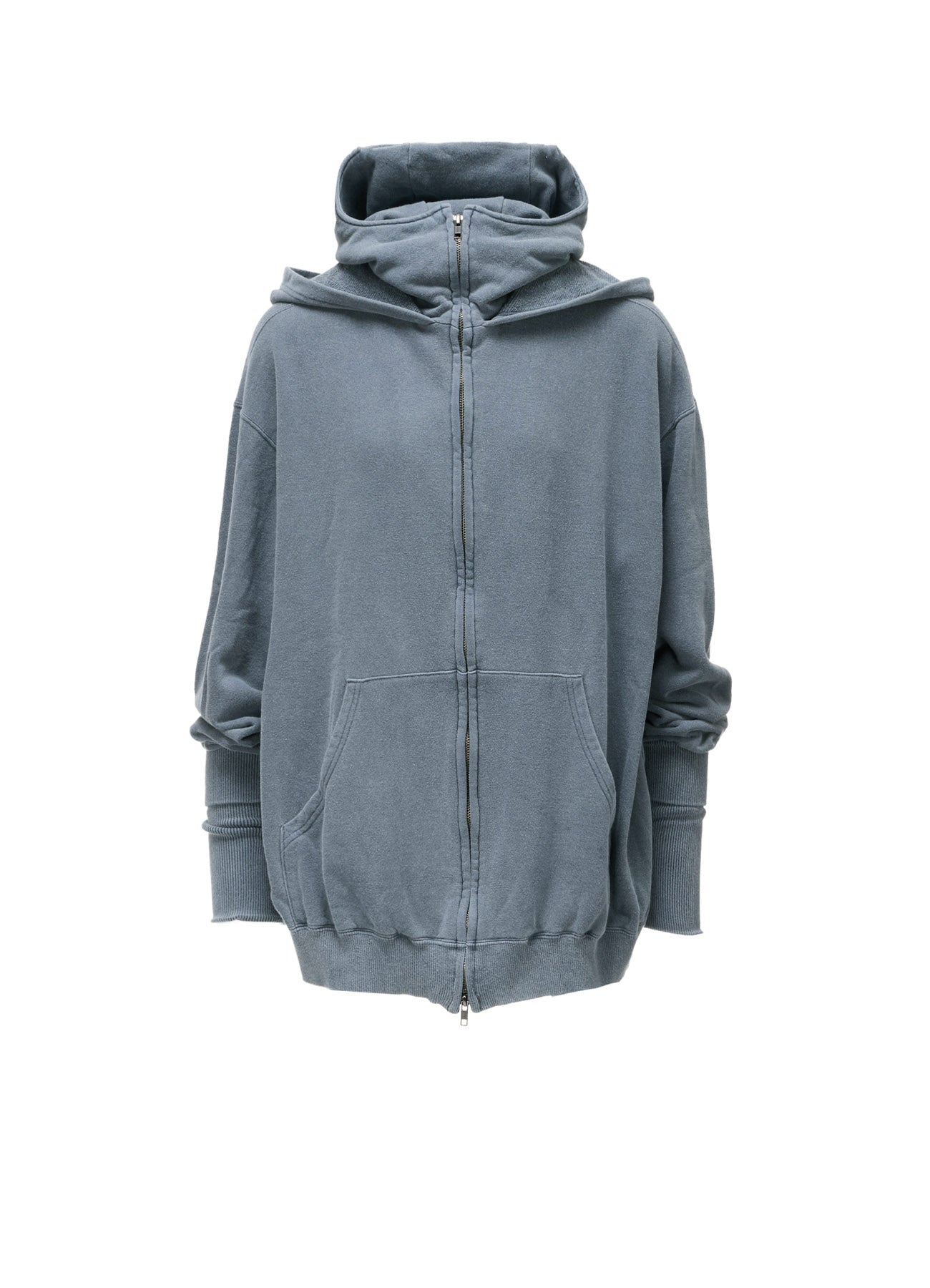 GARMENT DYED FRENCH TERRY DOUBLE HOOD PARKA – THE SHOP YOHJI YAMAMOTO