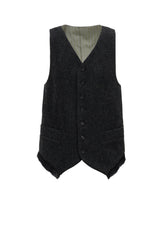 TOP DYED TWEED SINGLE VEST