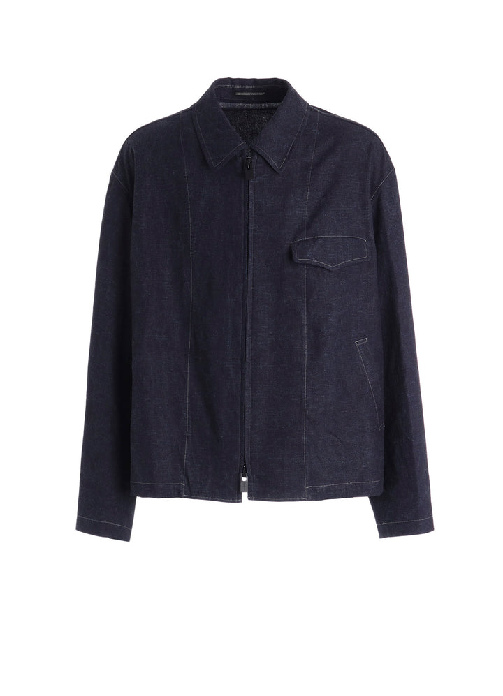 INK-DYED HOUNDSTOOTH BLOUSON