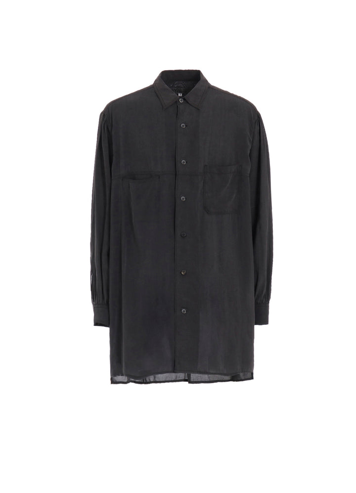 CELLULOSE OZONE SHIRT WITH CHAIN STITCH