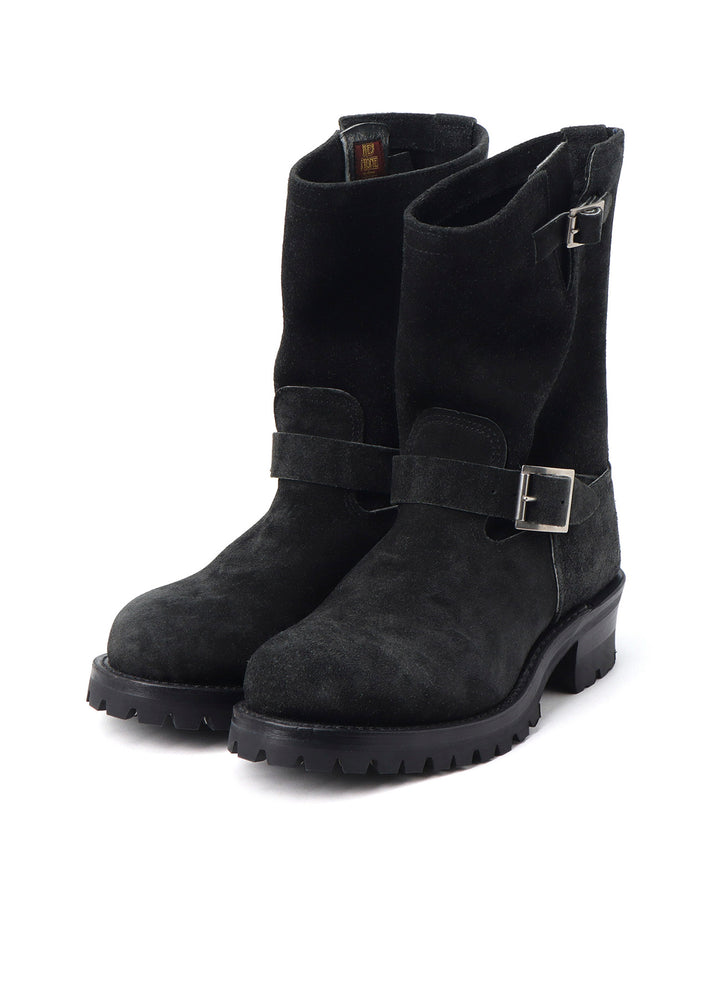 【Y's for men × MASSES】VELOUR BLACK ENGINEER BOOTS